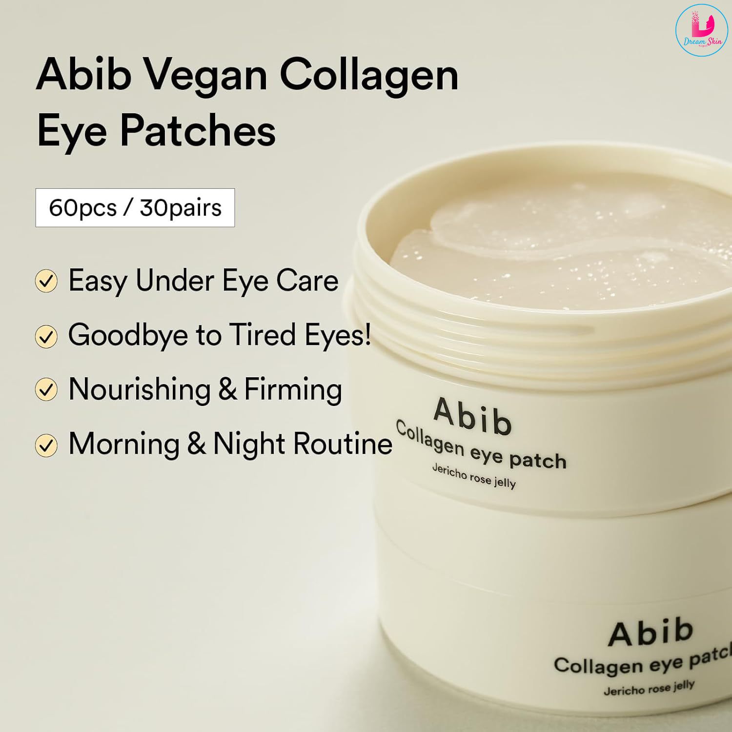 Abib Collagen Eye Patch Jericho Rose Jelly [60 pcs]
